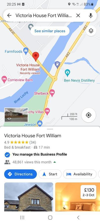 Victoria House Bed And Breakfast フォート・ウィリアム エクステリア 写真